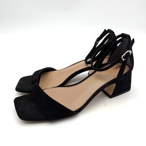 Sam Edelman Wilson Ankle Strap High Heel Sandals Women's Black Size US6.5 EU37